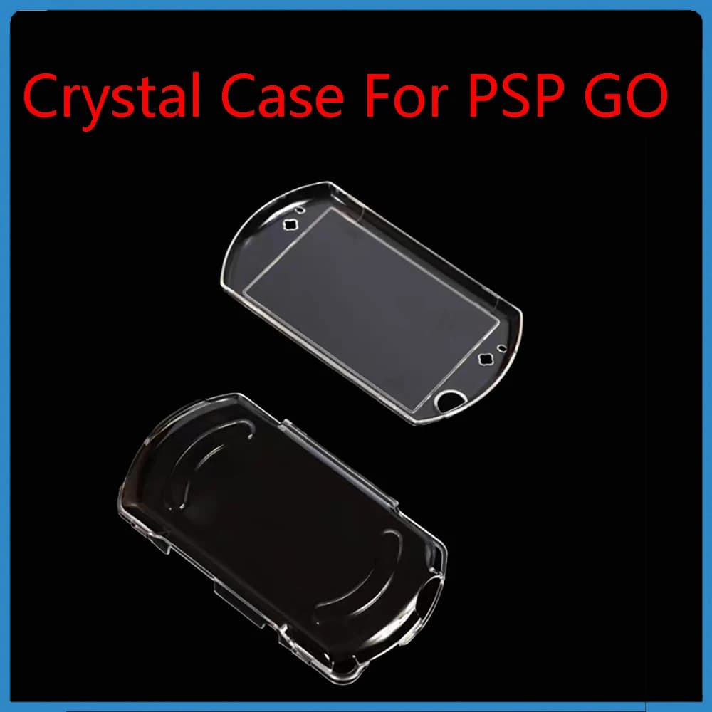Custodia in cristallo per console di gioco Sony PSP GO Custodia rigida trasparente Protezione per la pelle Parti protettive con copertura rigida in cristallo trasparente