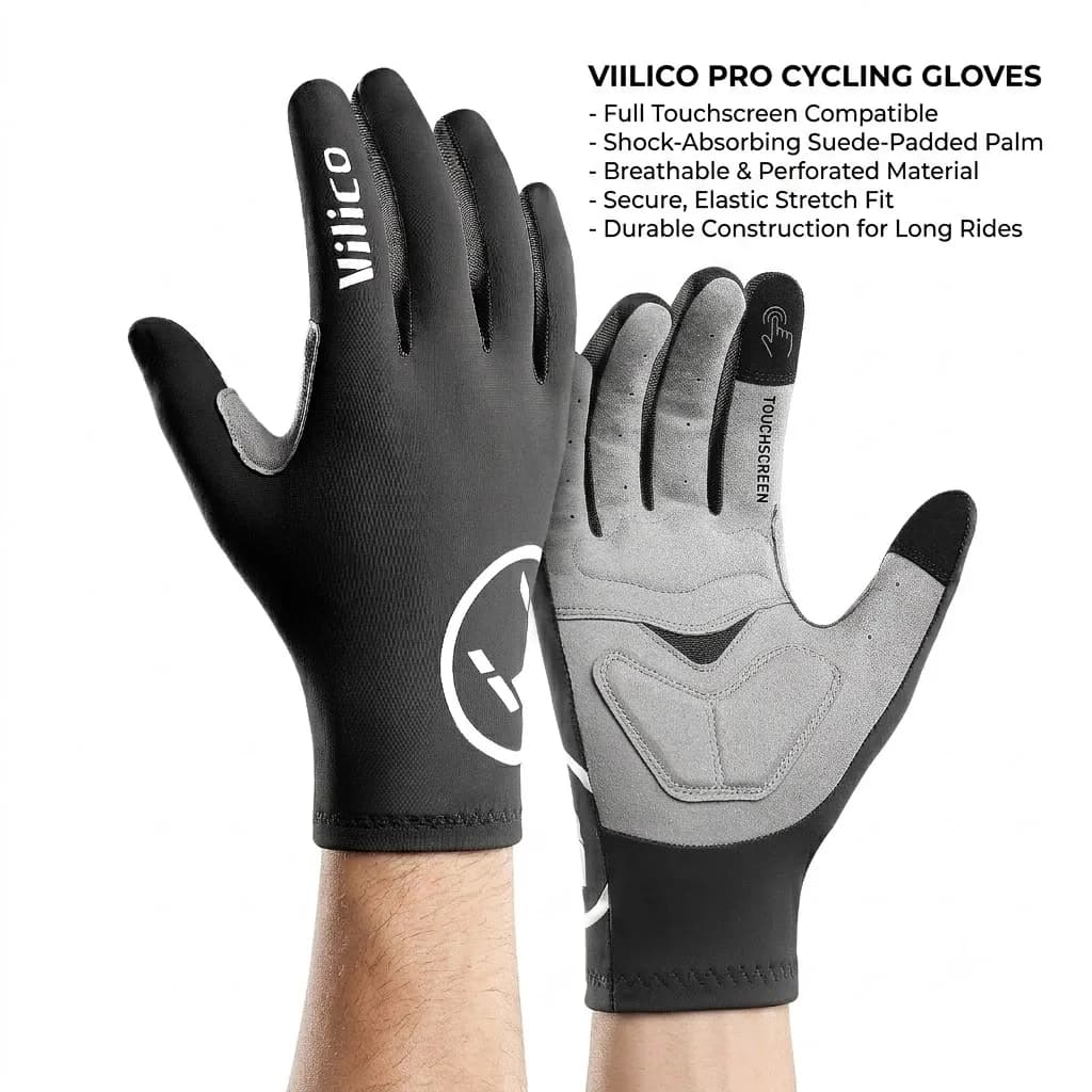 Bicycle Anti-Slip Breathable Gloves, Weightlifting Workout Gloves, Fingerless Gloves for Fitness Training, Unisex Gym Gloves