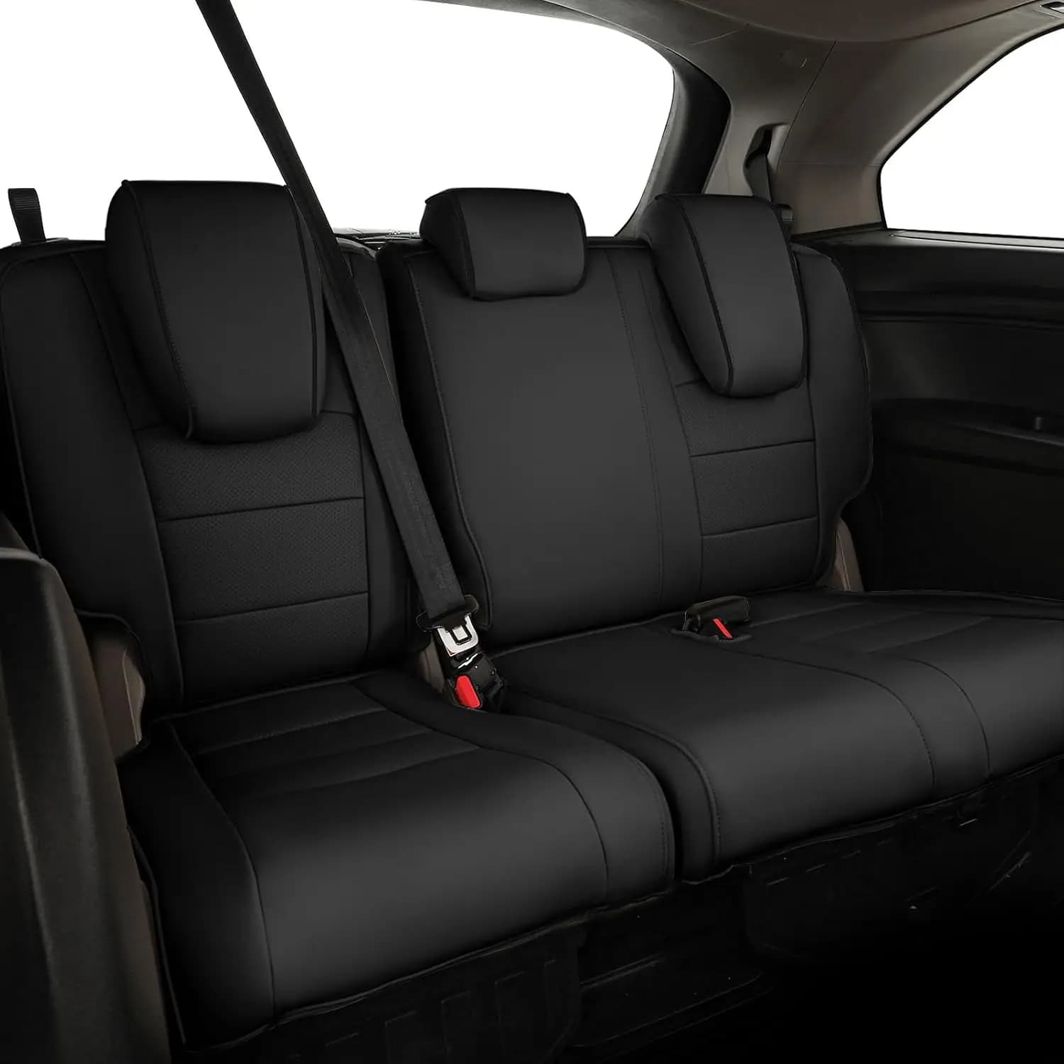 EKR Odyssey Car Seat Covers Custom Fit For Honda Odyssey 2011-2026 EX/EX-L/Touring/Elite/SE 8 Seats Leather Full Set Seat Protector