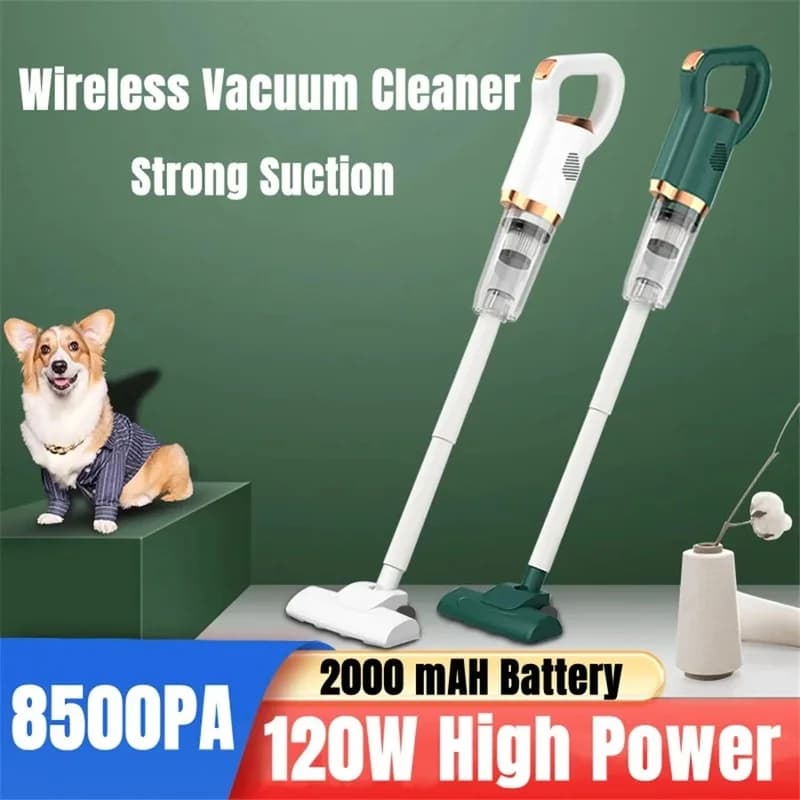 Multifunctional Handheld Vacuum Cleaner Wireless Strong Suction Floor Brush Home and Car Use Cordless Cleaning Robot