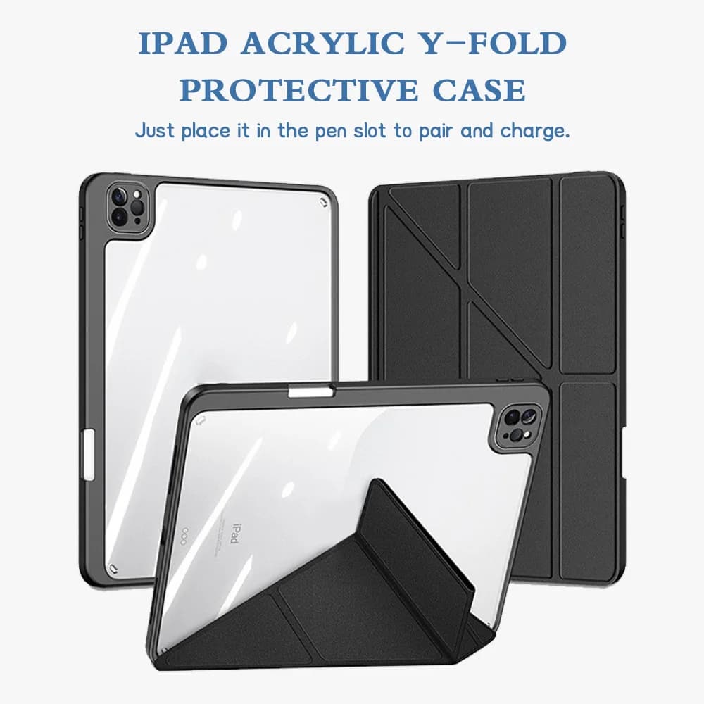 Acrylic Tablet Case for iPad 10 generation 11 9 10th 11th iPad A16 Pro 12.9 11 13 Air 4 5 11 13 M3 Funda Cover with Pen Holder