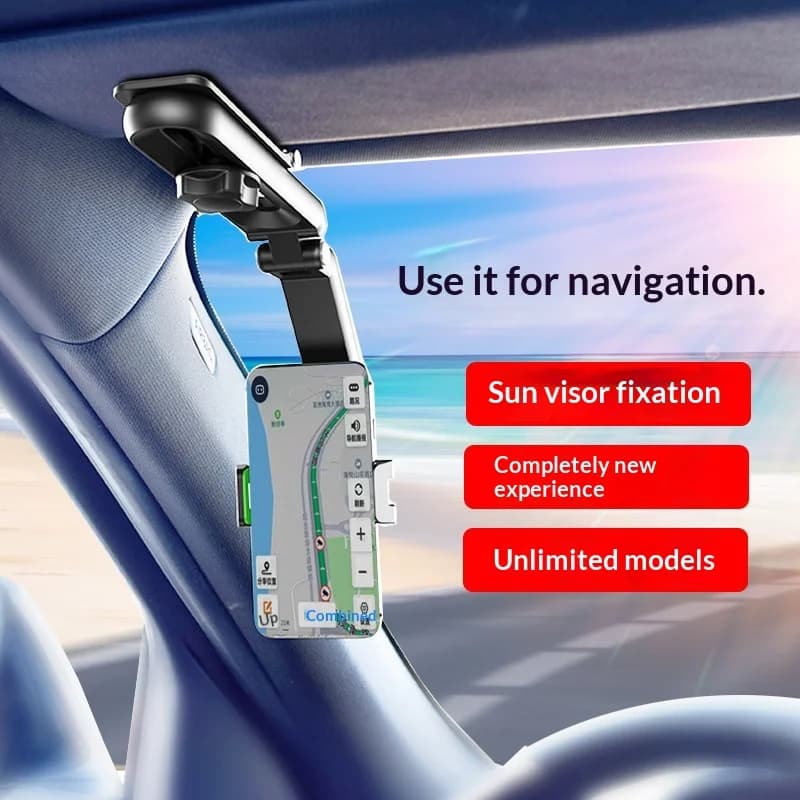 Supporto universale regolabile e girevole per telefono da auto Yapearl, supporto per navigazione multi-angolo, mani libere, per tutti i modelli di auto