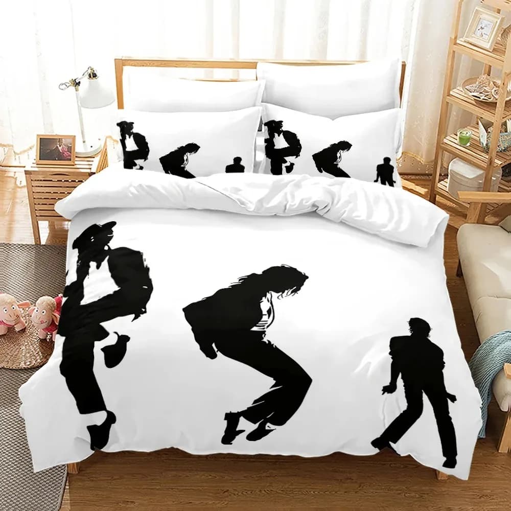 Set biancheria da letto Michael Jackson Set letto singolo doppio completo Queen King Size Set copripiumino per camera da letto per adolescenti