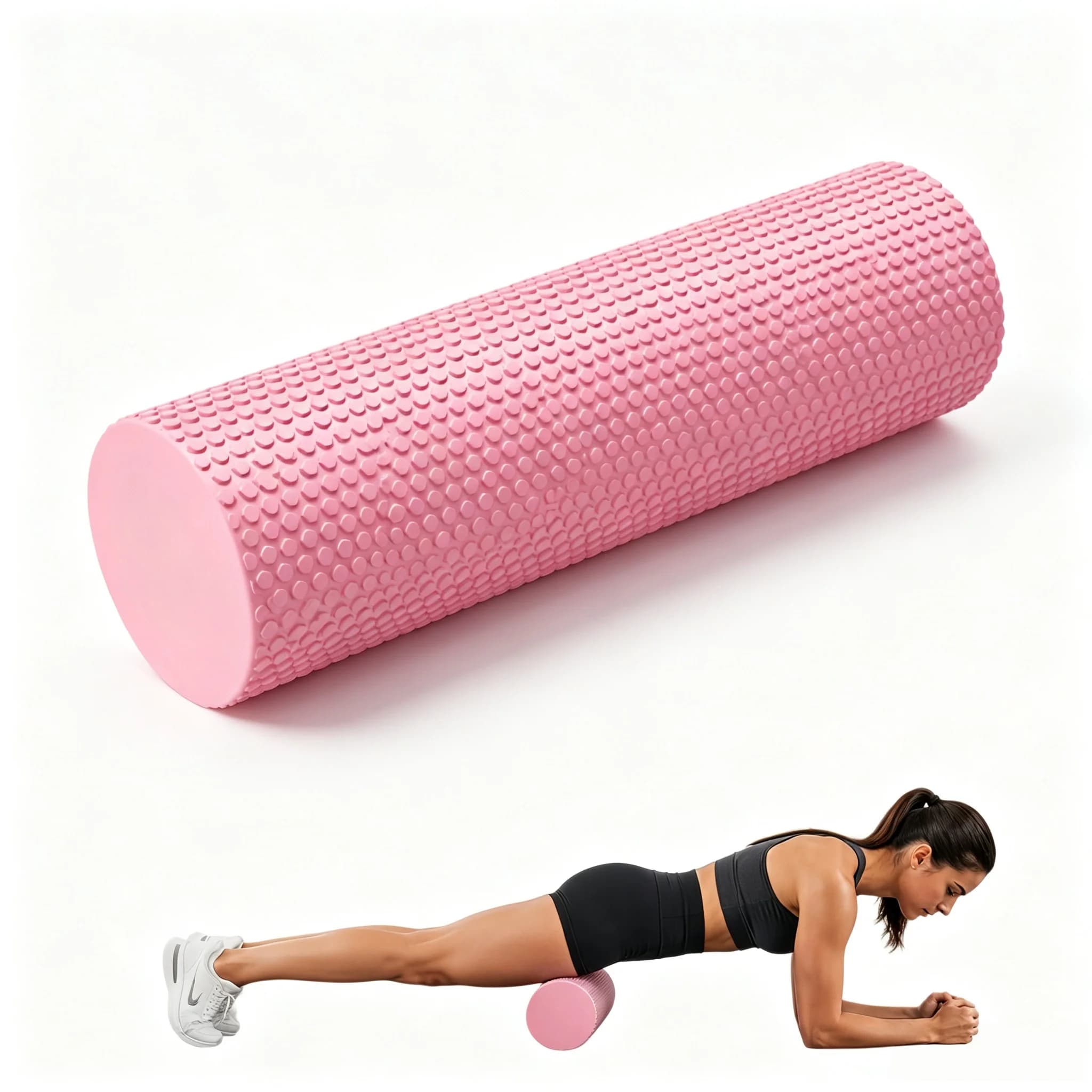 EVA Foam Roller High Density Textured Massage Roller for Muscle Relief Yoga Pilates Home Gym Fitness Body Relax Training Gear