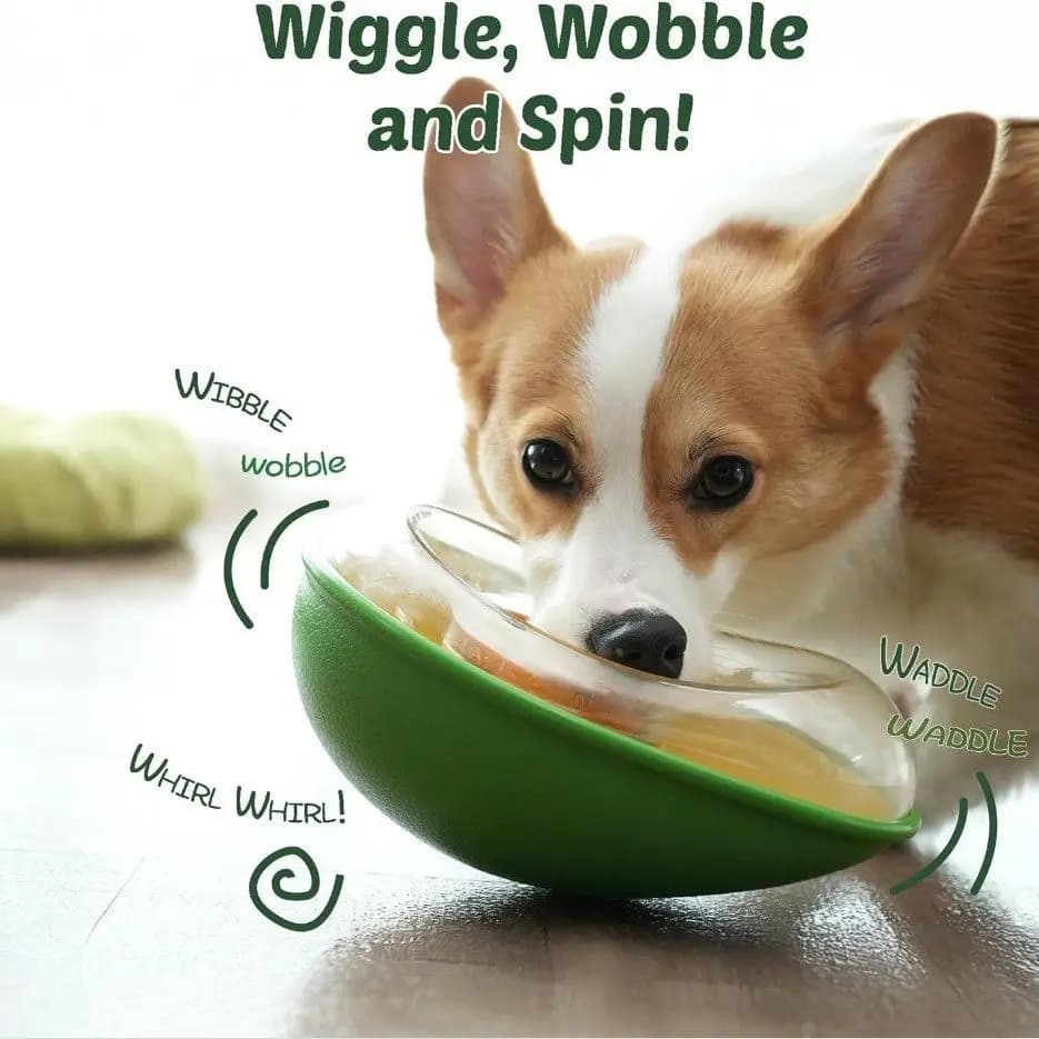 Avocado Pet Automatic Feeder Dog Feeder Puppy Leaking Food Toy
