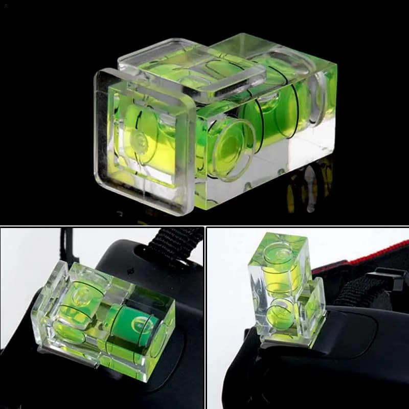 3-axis Universal Hot Shoe Fixed Bubble Level 3D for Photo Accessories for Canon/Nikon/Pentax DSLR Camera