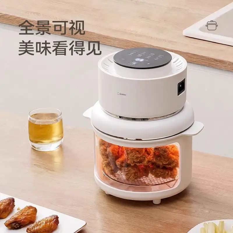 Friggitrice ad aria visiva Dretec per uso domestico nuova friggitrice elettrica multifunzionale intelligente senza olio macchina all-in-one cozinha