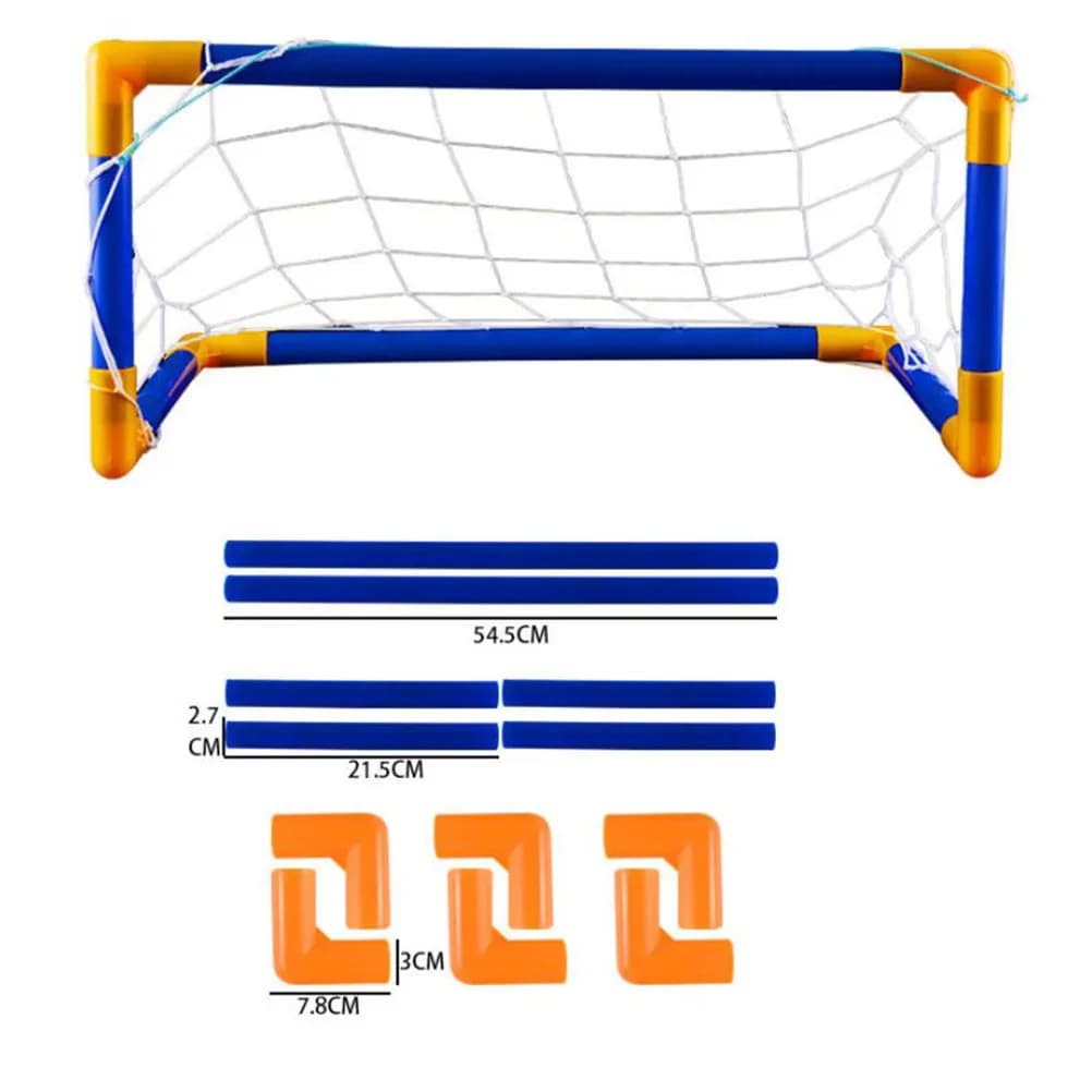 Portable Set for Football Door with Network, Includes Inflatable Ball and Garden Training Pump, Hand-made Door