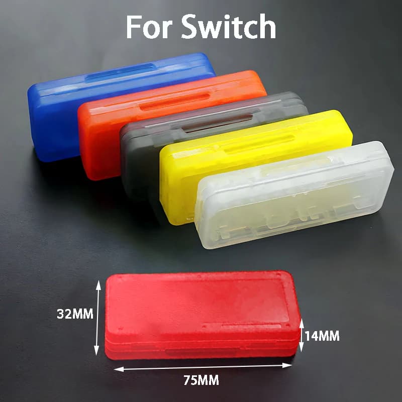 YuXi 1PC 4 IN 1 Scatola porta carte di gioco Custodia per Switch NS Console Custodia porta carte Organizer Custodia protettiva Muti-colori
