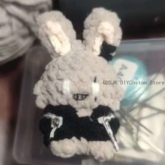 Gioco Arknights Lappland Anime Kawaii Coniglio Cosplay Giocattolo Fatto a Mano Mini Bambola all'Uncinetto Ciondolo Ornamento Regalo per i Fan