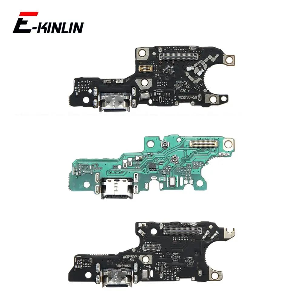 Caricatore Dock USB Dock di ricarica Porta scheda con microfono Cavo flessibile per microfono per HuaWei Honor 50 60 70 80 Pro Flat Plus Lite SE 5G