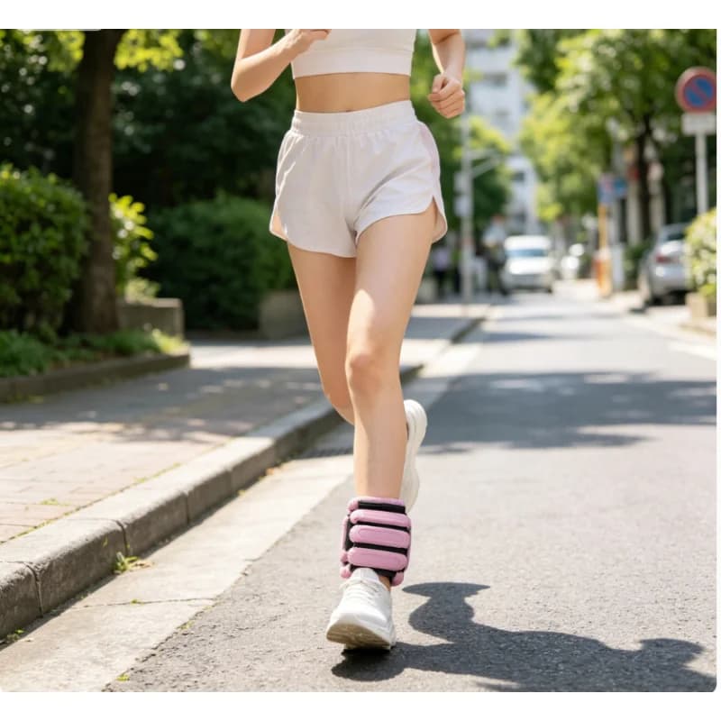 Fascia Ponderata Regolabile per Polso, Portatile, per Uomo e Donna, Ideale per Camminata, Corsa, Yoga, Pilates e Allenamento di Forza