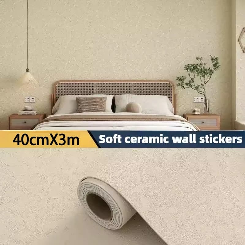 Waterproof Stain-Resistant Easy-To-Clean 3D Foam Wallpaper Thickened Wall Sticker Suitable For Home And Room Decoration.