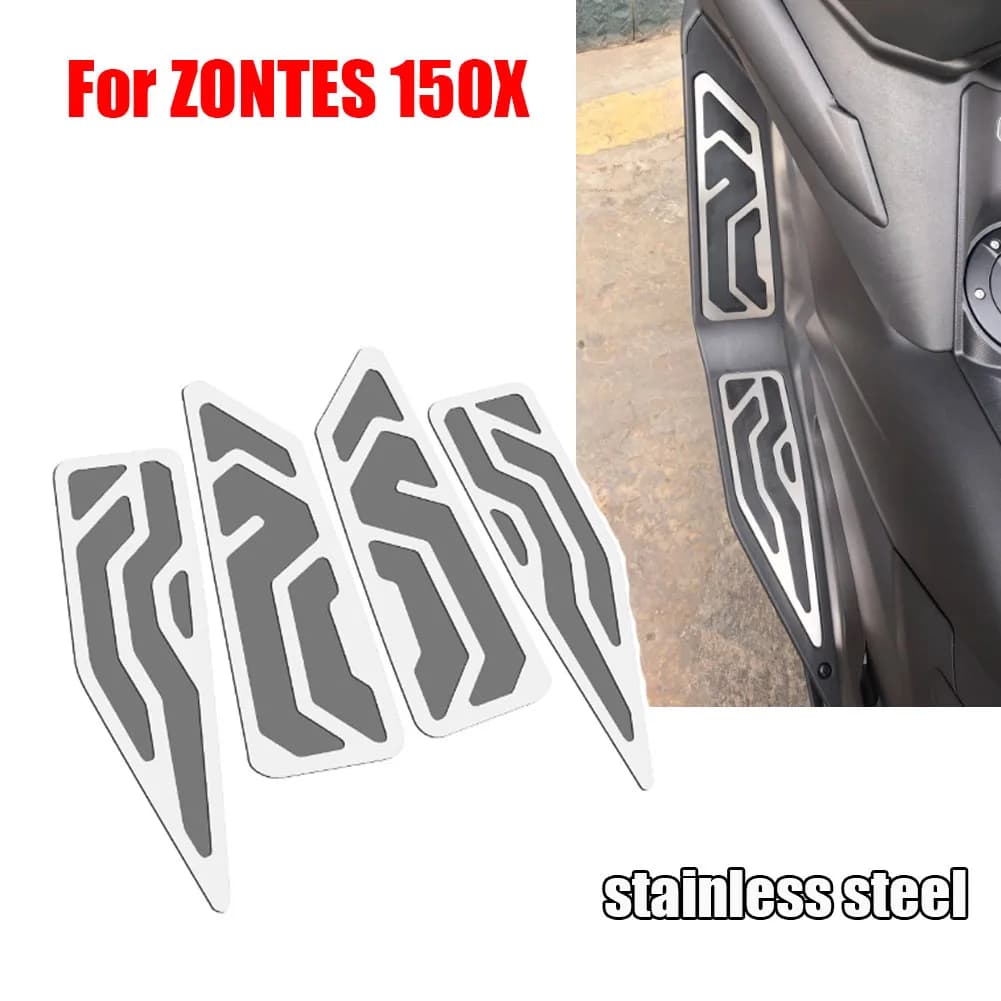 For ZONTES 150X Motorcycle Foot Plate Board Pedals Footrest Foot Rests Cover Mat Pad Foot Pad Non-slip and wear-resistant