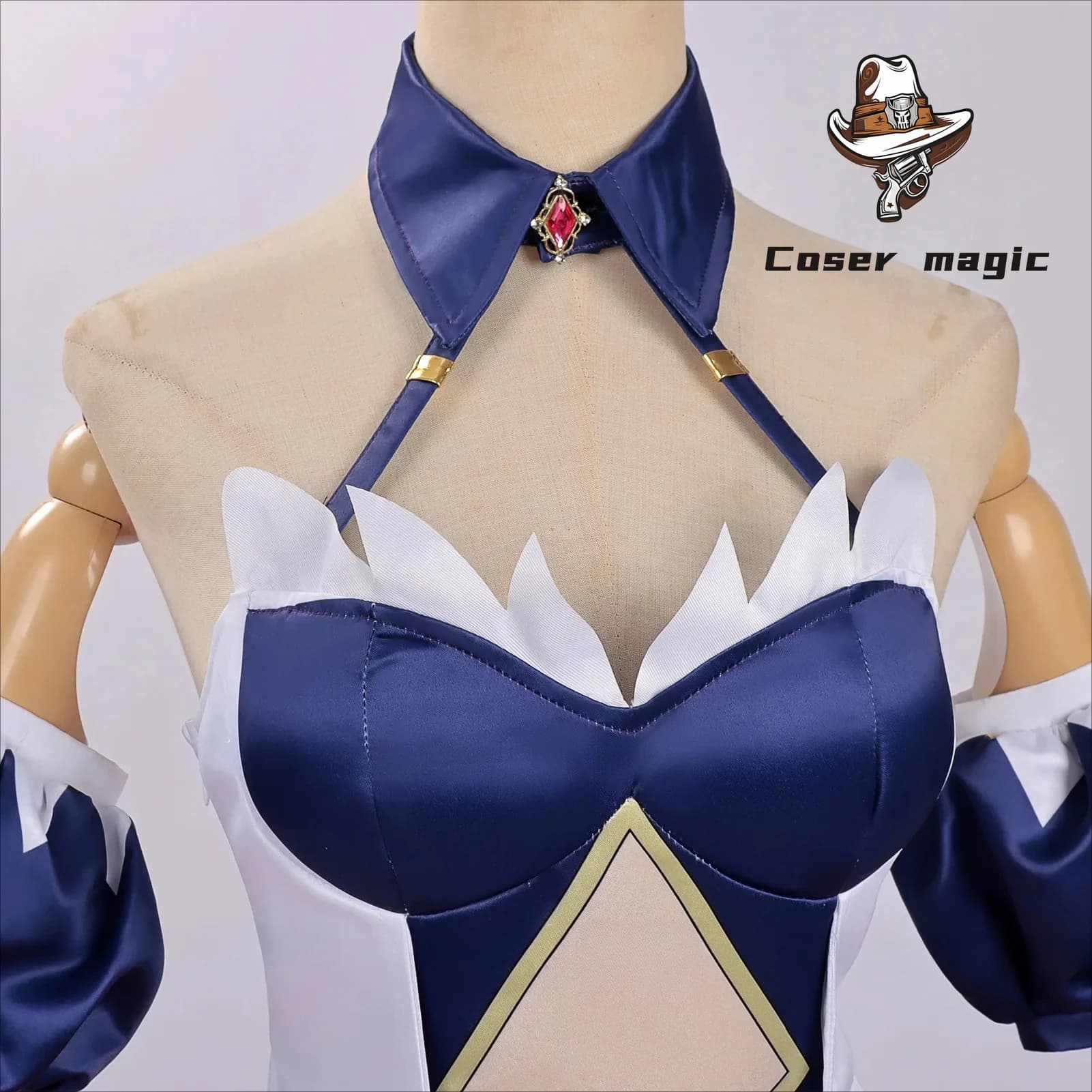 Costume Cosplay Anime Record of Ragnarok Alvitr, Wig, Suit Shuumatsu no Valkyrie, Copricapo, Maniche, Women's Gloves, Halloween Accessories