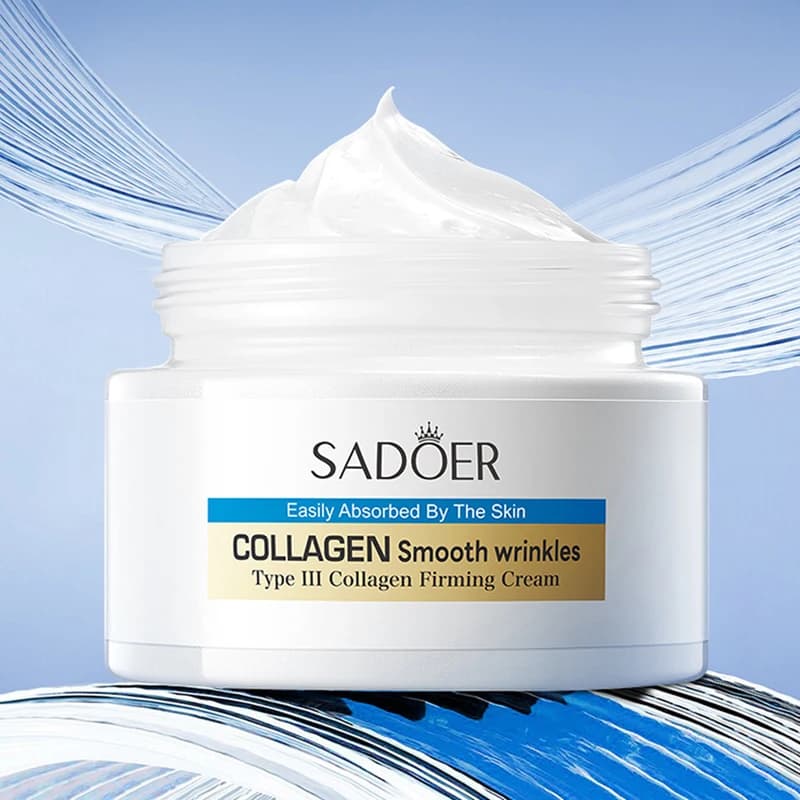 SADOER Collagene Rassodante Crema Per Il Viso Sbiancante Idratante Anti-Aging Anti Rughe Crema Per Il Viso Prodotti Per La Cura Della Pelle Del Viso