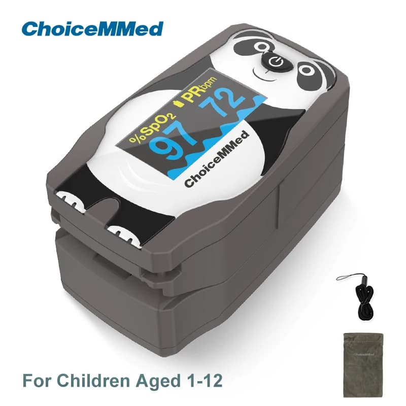 ChoiceMMed pediatric pulse oximeter for finger oxygen saturation meter in blood cardiofrequencymetro pulse oximeter for children OLED Oximeter