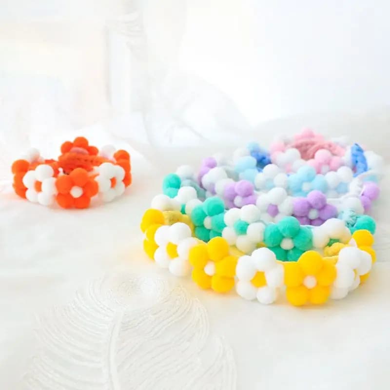 Collare Regolabile per Animali Domestici con Motivo Floreale, Sciarpa Carina e Collana Accessoria per Cani e Gatti, Forniture per Animali Domestici, Cura degli Animali Transfrontaliera