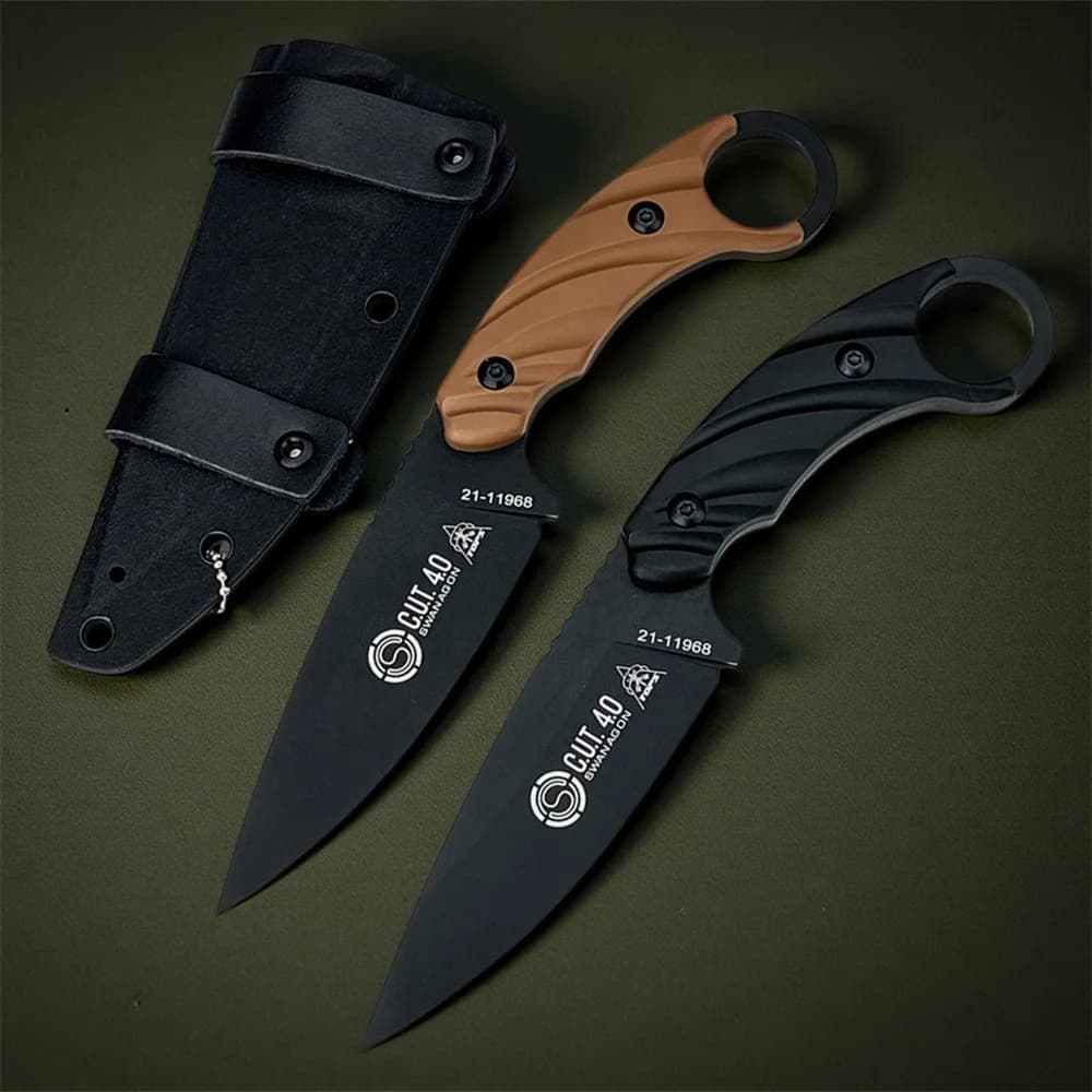 Fruit knife for kitchen and house, equipped with a high carbon steel blade 8Cr13Mov and nylon handle Versatile tool for daily transport.