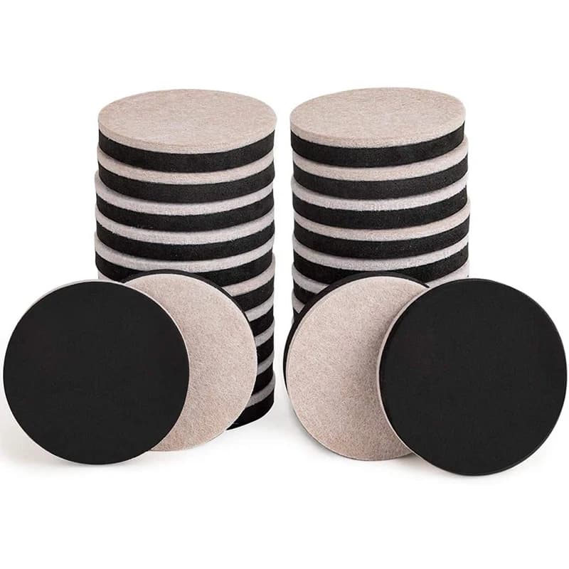 Cuscinetti per cursori per mobili in feltro spesso, protezioni per pavimenti in legno, antiscivolo, per divano letto, tavolo, sedia, coprigambe per mobili pesanti
