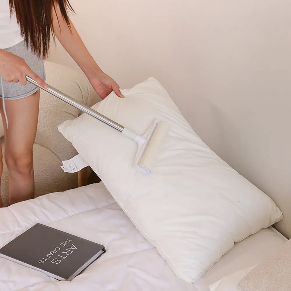 Tearable Long Handle Lint Roller Brush Telescopic 19/24cm Retractable Dust Hair Roller Stick Clothes Bed Hair Removal Brush