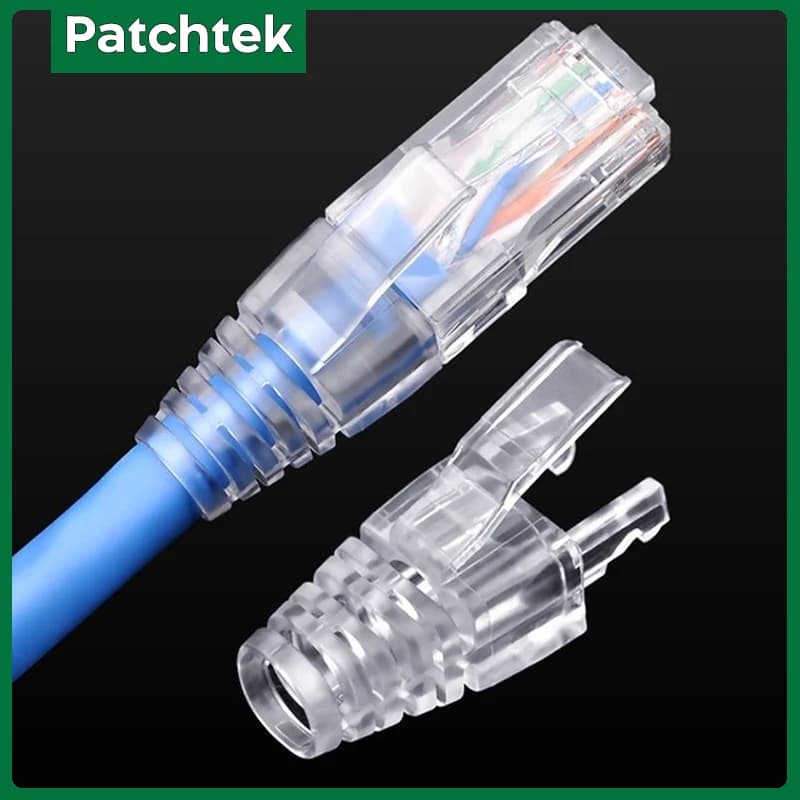 Patchtek RJ45 CAT6 CAT5e Tappo adattatore Cavo di rete Ethernet Spine RJ45 Caps Cat 5 Cavo LAN Connettore Boot Cover