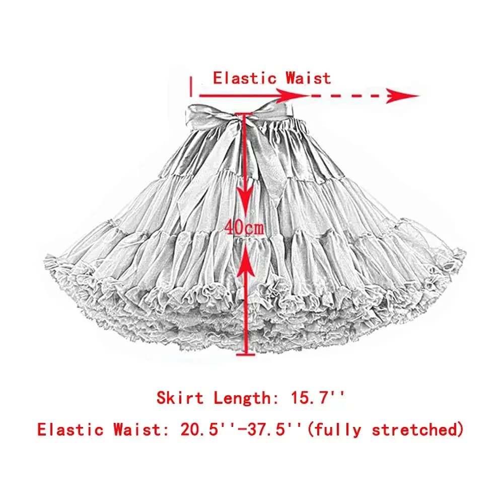 Petticoats Wedding Bridal Crinoline Lady Girls Underskirt Party White Blue Black Ballet Dance Skirt Tutu