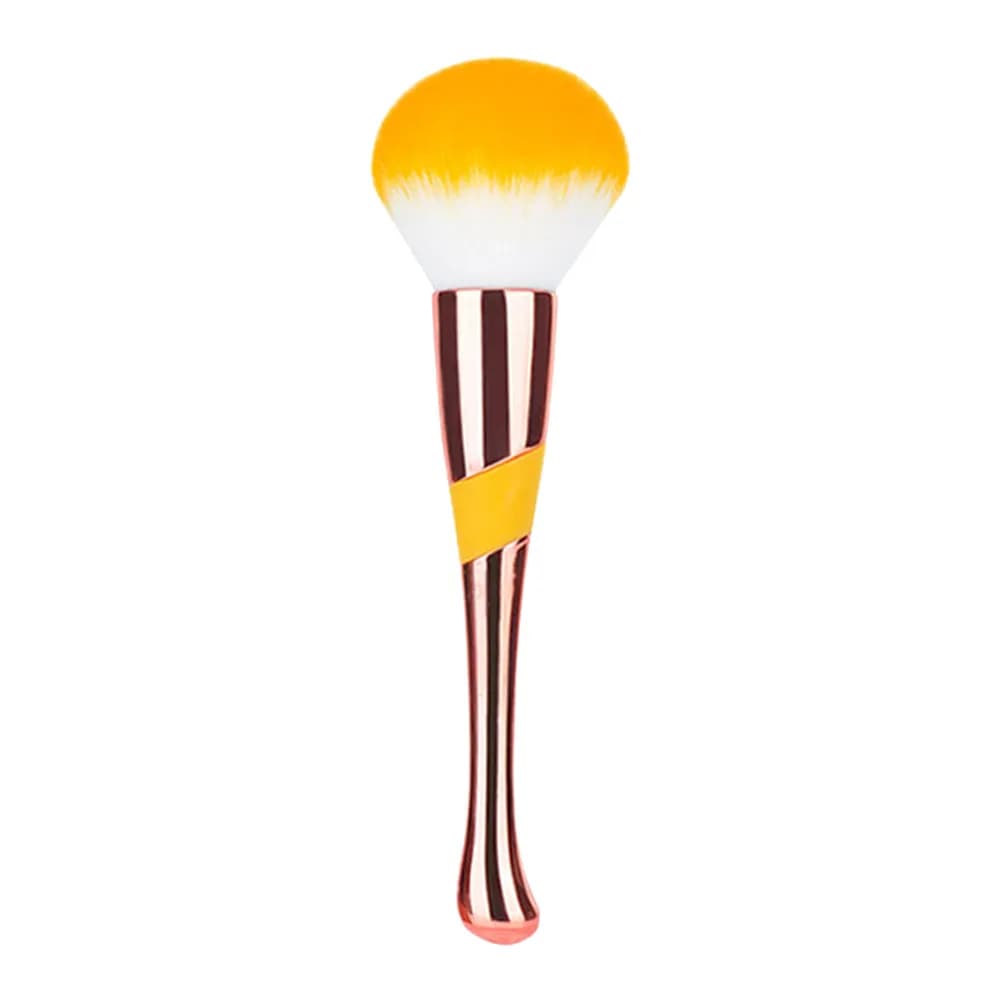 Pennello Ergonomico per Cipria con Manico in Silicone Premium Antiscivolo, Leggero e Portatile per un Trucco Perfetto