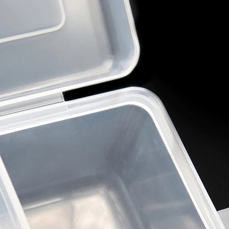 Scatola portaoggetti in plastica rimovibile a 6 scomparti, 1 organizer da scrivania per gioielli, attrezzi e attrezzatura da pesca