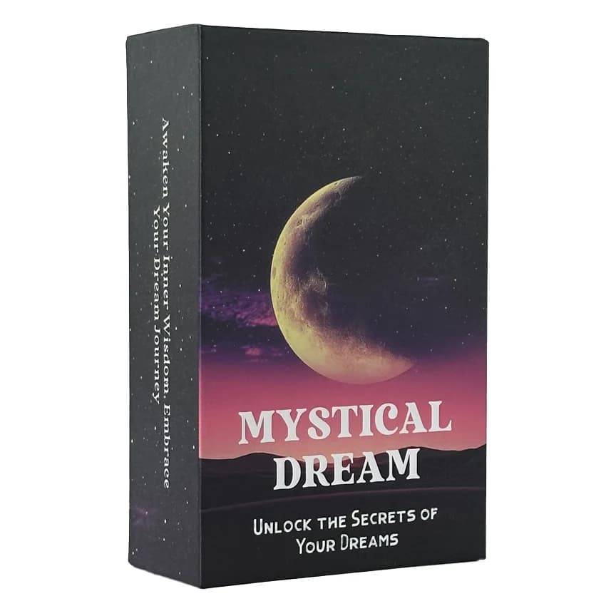 Mazzo di carte da sogno mistico Oracle Helping You Decodifica i curazioni simboliche nel tuo sogno 12x7 cm, giochi da 80 carte senza manuale