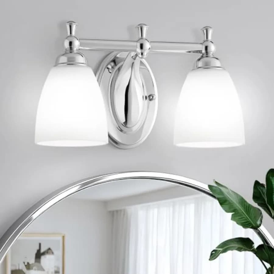 Mobile da Bagno con Specchio, Stile Moderno e Vintage per Soggiorno, Camera da Letto e Bagno