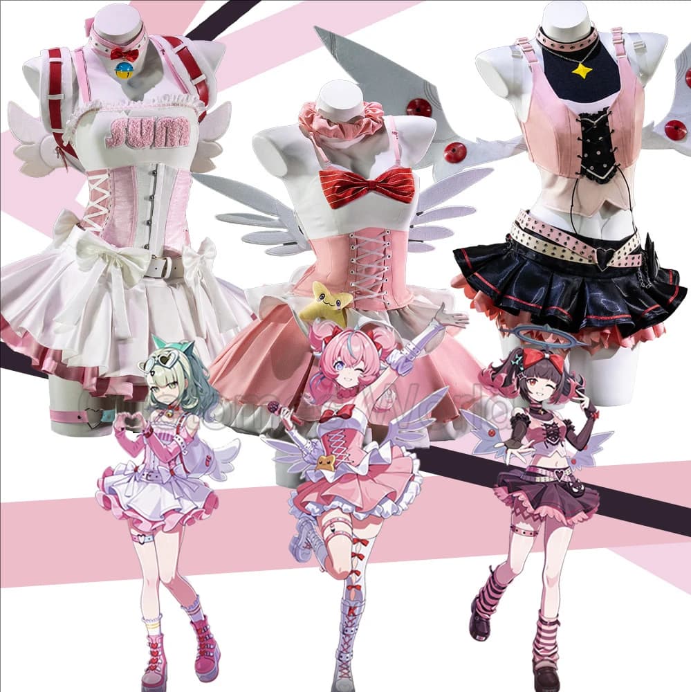 Delusion Angel Aria Nangong Yu Sunna Cosplay Costume Game Zenless Zone Zero Women Cute Dress Wings Game ZZZ