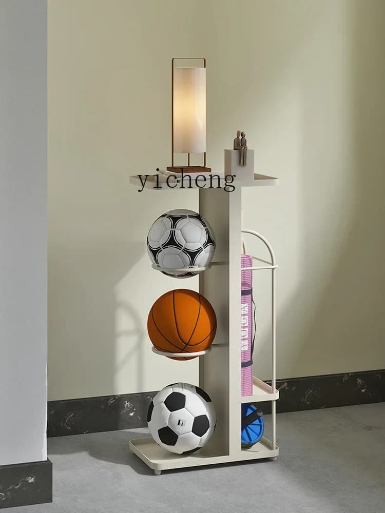 Y1 Scaffale per attrezzature sportive per palline scolastiche Scaffale per attrezzature per il fitness Espositore per tappetino da yoga