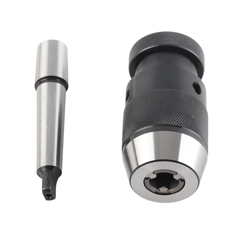 1‑16mm Capacity 45 Steel Self Tighten Keyless Lathe Drill Chuck With MT2‑JT3 Taper Arbor