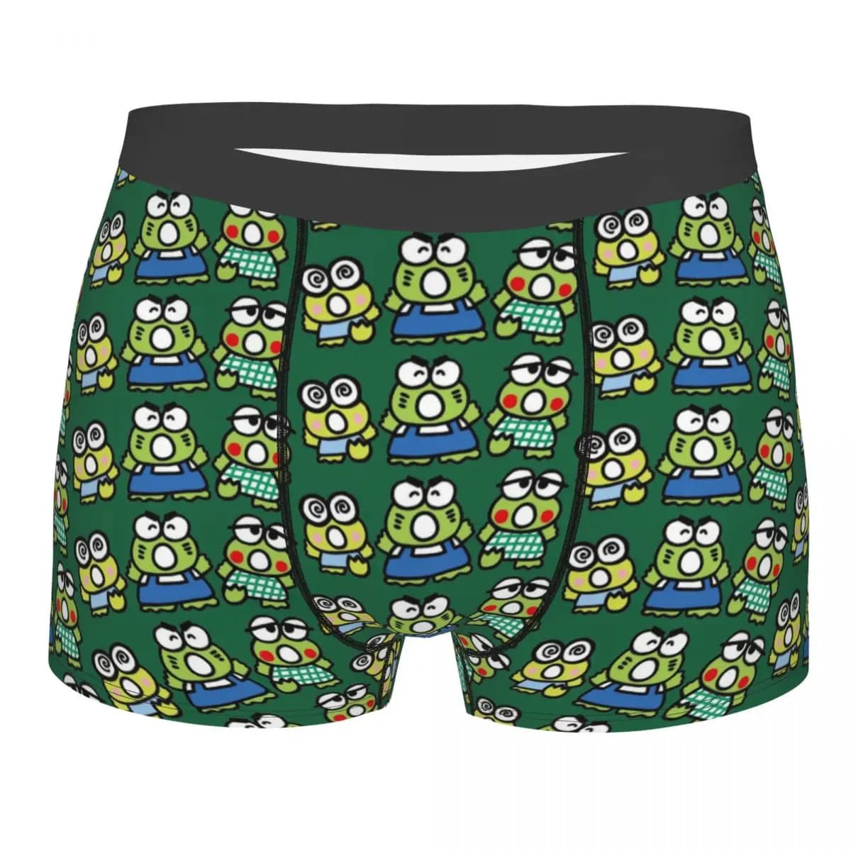 Pantaloncini boxer personalizzati KeroKeroKeroppi Cartoon per uomo, mutande stampate in 3D, slip elasticizzati
