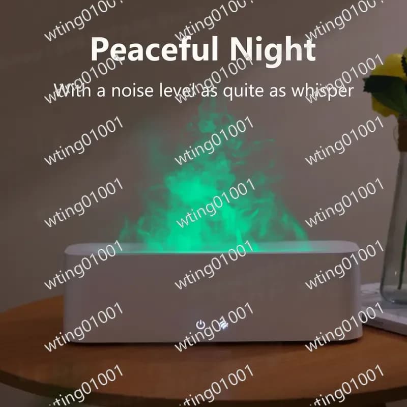 for New Flame Aromatherapy Machine USB Small Home Appliance Air Humidification Colorful Flame Diffuser Cross Border