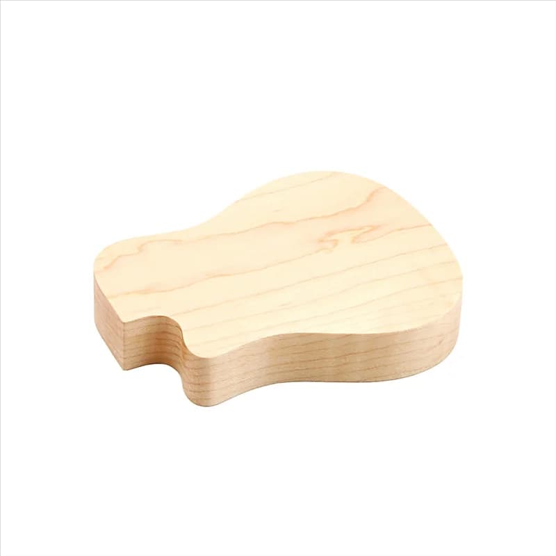 AS98-Scatola per plettri in legno per chitarra Contenitore per plettro per chitarra a forma di chitarra per plettri standard per chitarra