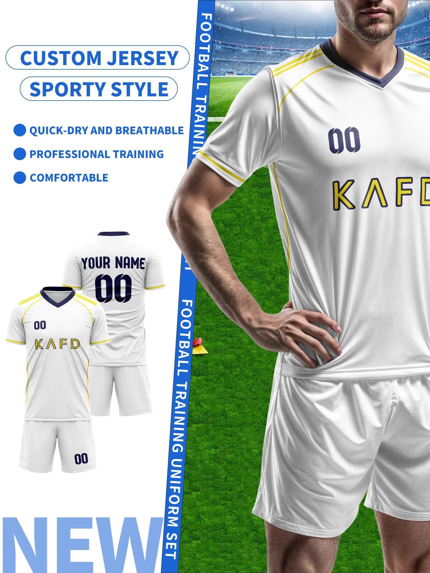 Create Your Custom Football Knit | Name and Number Custom | Breathable Football Knit, Custom Sports Mesh