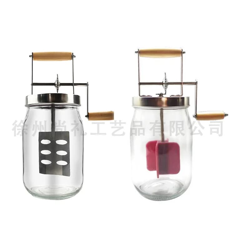 Butter Mixer Food Grade Glass Bottle Multifunctional Milk Cream Whipper Dessert Blender DIY Baking Tool for Home Kitchen