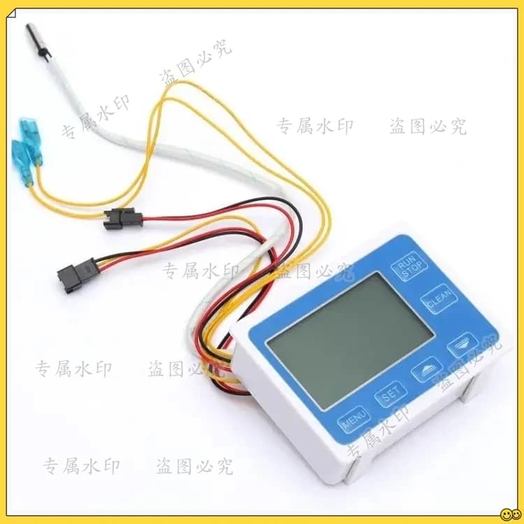 Misuratore di portata d'acqua digitale Sensore di flusso Hall Indicatore del dispositivo di flusso Contatore Termometro Display Controller quantitativo 0,1-9999L