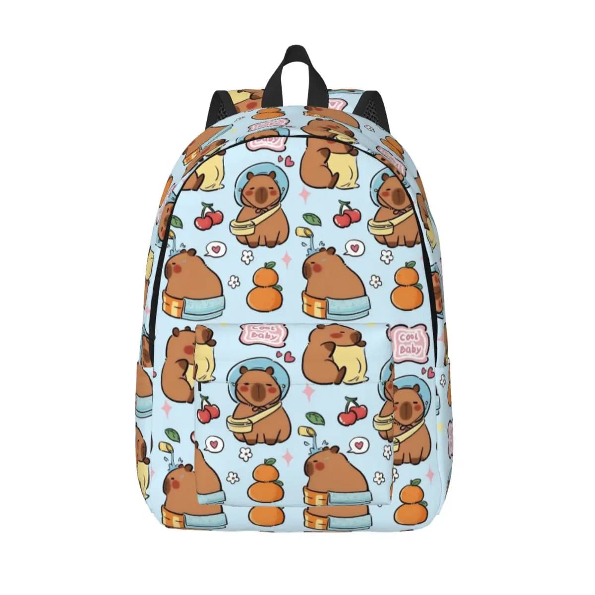 Fantastico zaino a forma di capibara per uomo, donna, adolescente, scuola superiore, lavoro, borsa a tracolla per laptop con tasca