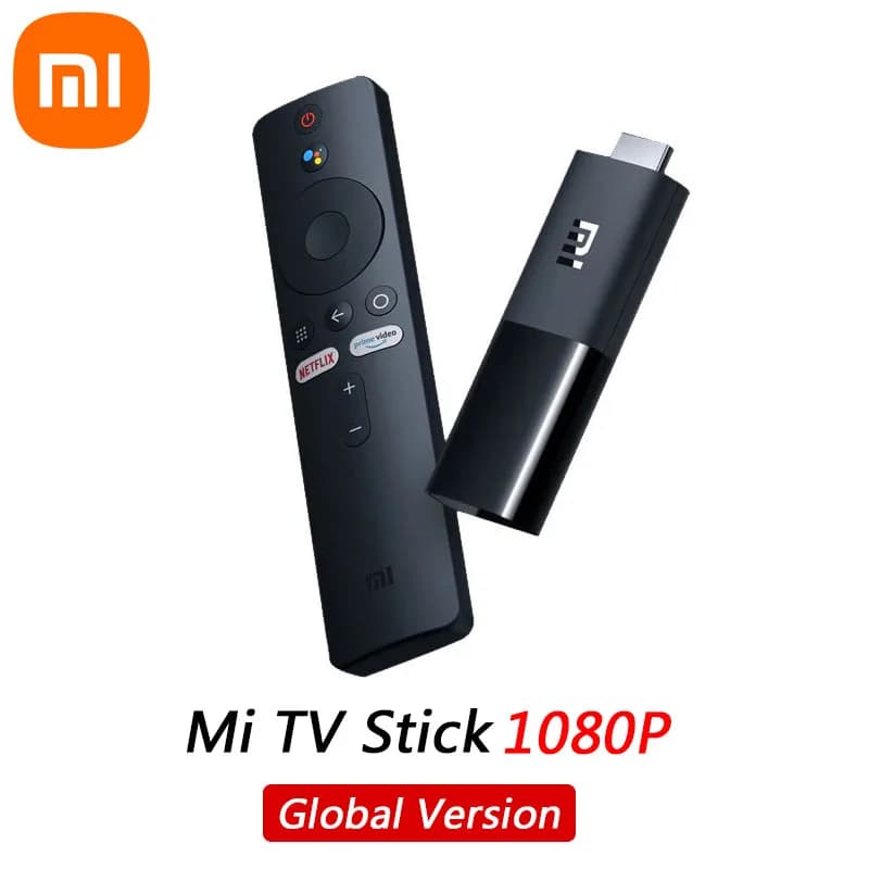 Xiaomi Mi TV Stick Global Android TV FDH HDR Quad Core Compatible with HDMI 1 GB + 8 GB Bluetooth Wifi Netflix Google Assistant