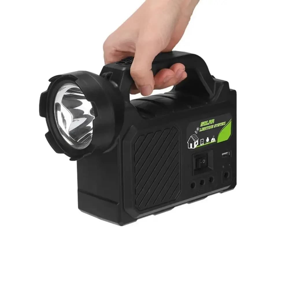 Lampada Solare da Giardino con Pannello Solare, Luce di Emergenza Multifunzionale Pratica, Alta Qualità, Impermeabile per Uso Quotidiano