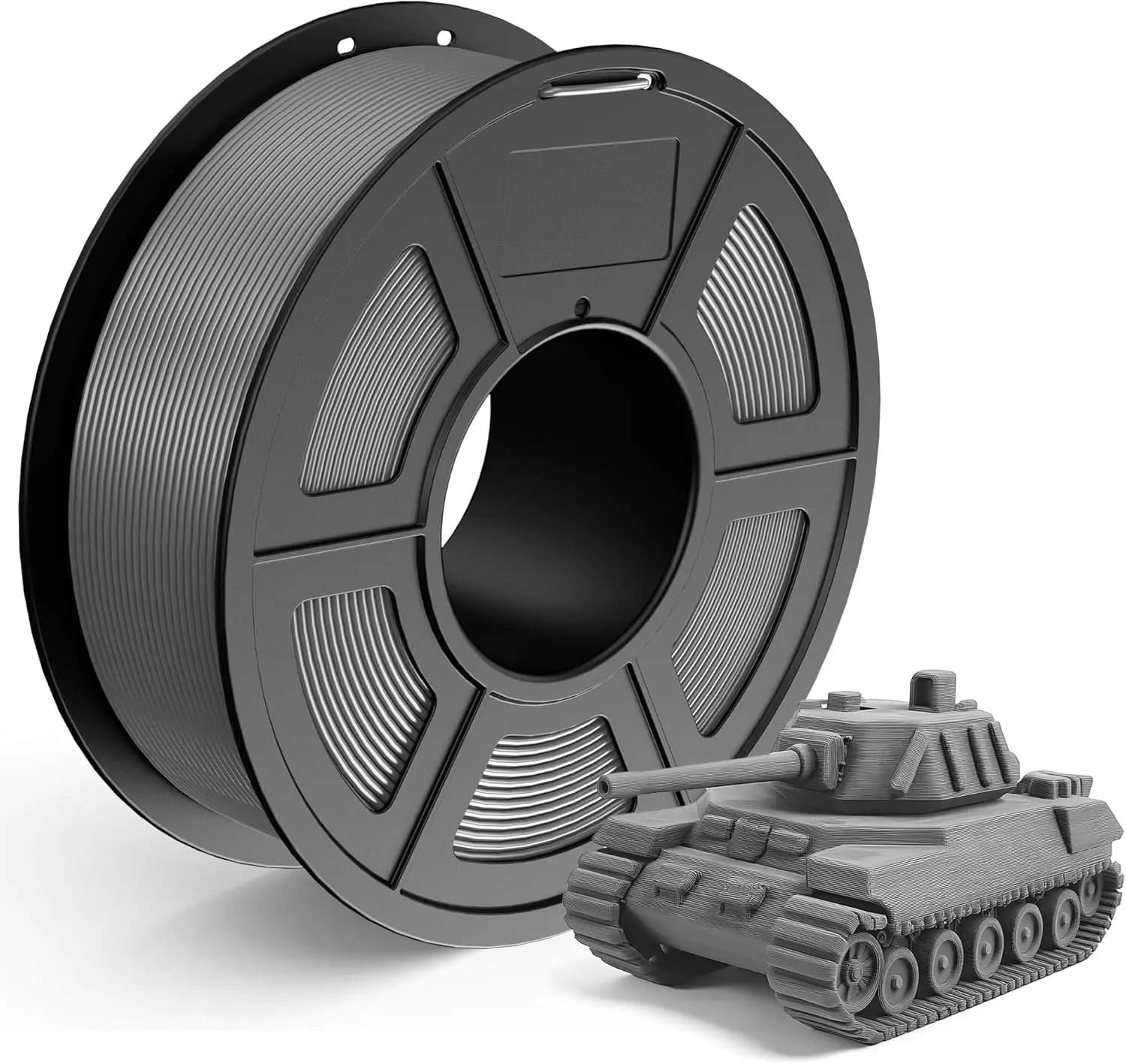 TPU Filament 1.75mm, 95A 3D Printer Filament, Flexible TPU Filament for Fast Printing,Fit Most FDM 3D Printers, Gray,250g