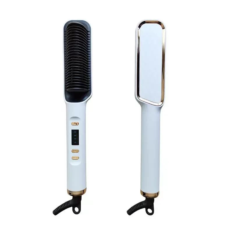 Multifunctional electric hair plate with hot comb, negative ion styling tool with anti-coating function, smooth hair brush