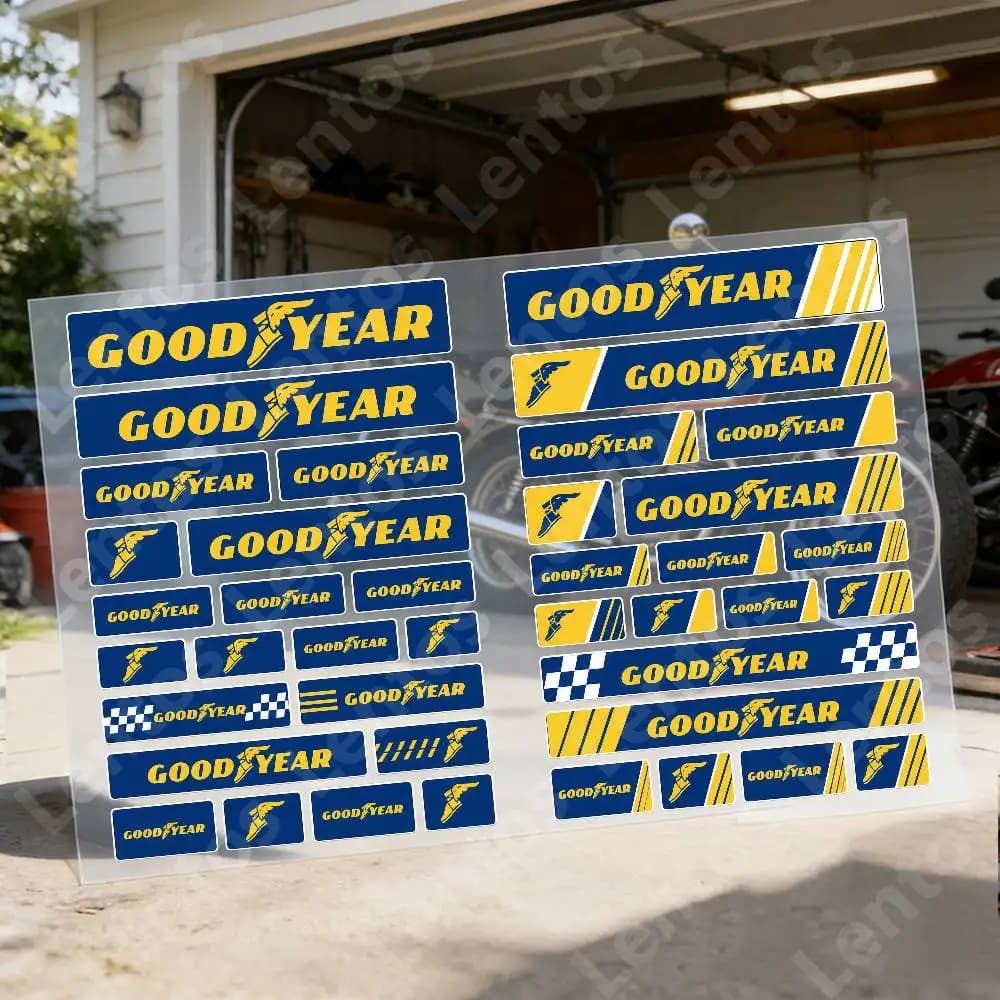 G-good-year Reflective Motorcycle Stickers Waterproof Vinyl Decals For Motorbike Helmet Fuel Tank Bike