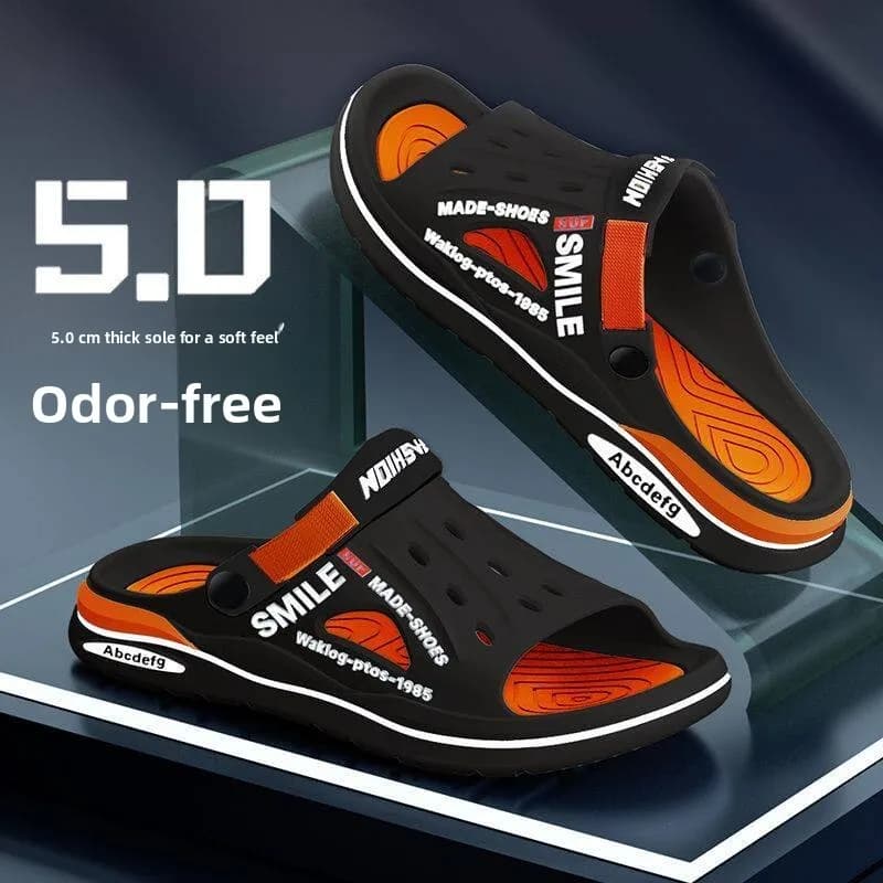 Sandali Sportivi Traspiranti da Uomo, Ciabatte Trendy da Spiaggia, Scarpe Estive Antiscivolo con Suola Spessa per Esterni, Casual Slip-On