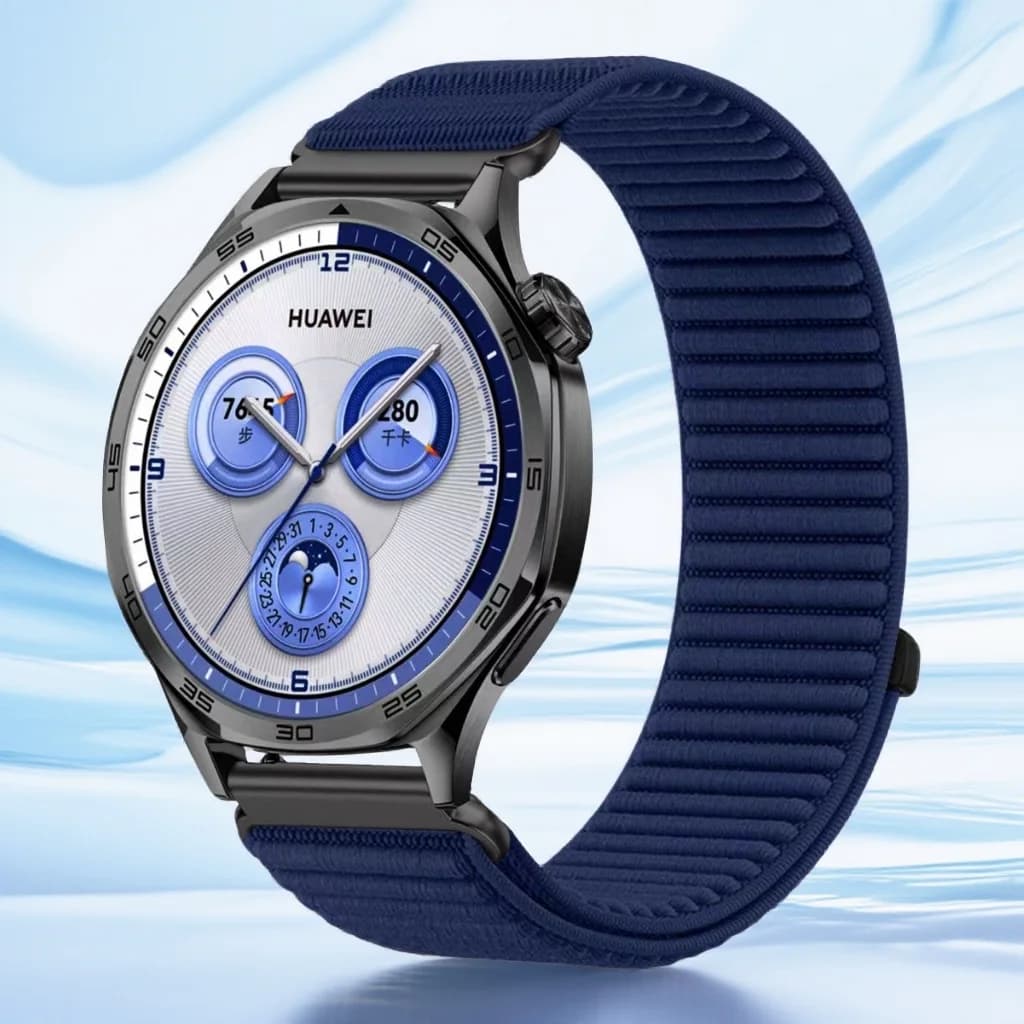 Cinturini in Velcro da 18mm 20mm 22mm per Samsung Galaxy Watch 7 6 5 4 40mm 44mm 6Classic 47mm, Cinturino in Nylon per Huawei Watch GT5 Pro 4