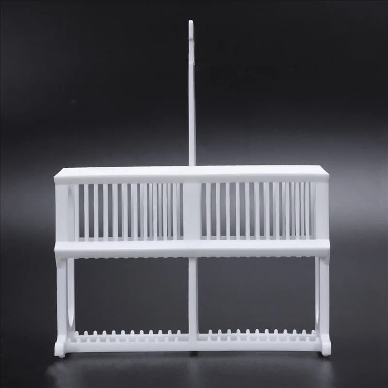 AB35-6X Set di piatti per rack di colorazione per vetrini per microscopio da 24 pezzi bianchi 2 in 1