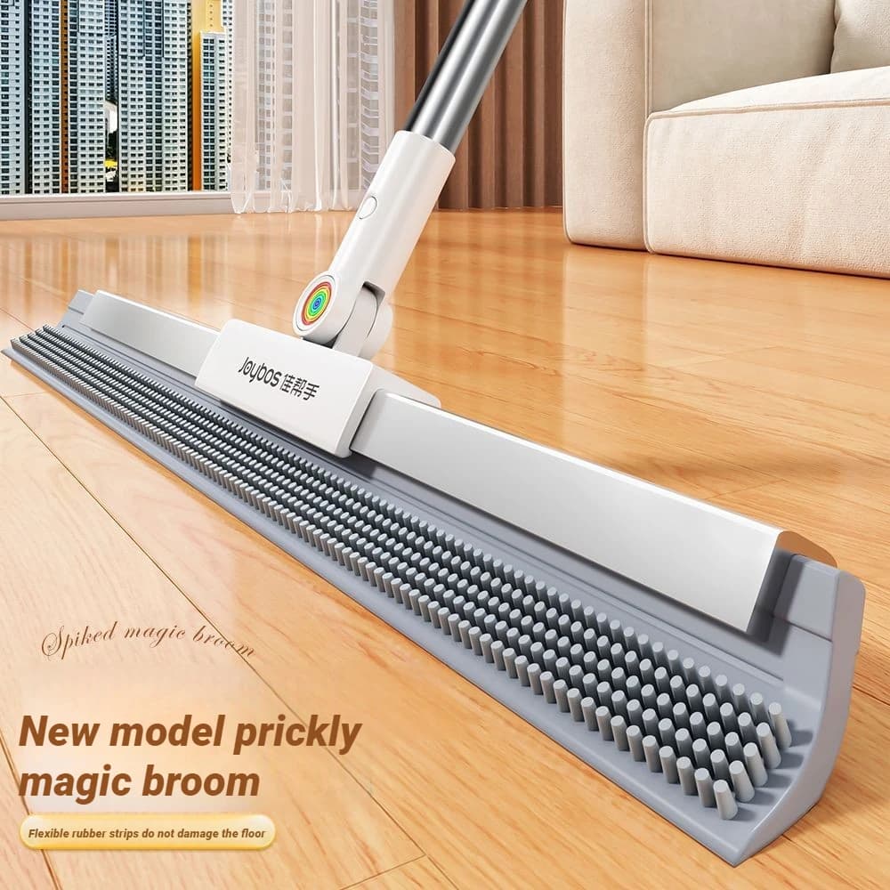 JOYBOS Multifunctional Magic Broom Silicone Floor Water Wiper Dry and Wet 180 Complete Cleaner Brush Living Room Toilet Bathroom